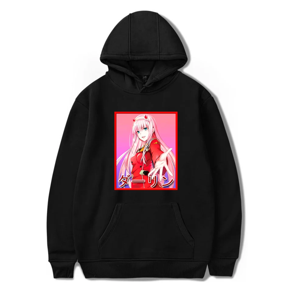 New Anime DARLING In The FRANXX Hoodies ZERO TWO Sweatshirts Women Autumn Winter Casual Hoodie Girls Black Streetwear
New Anime DARLING In The FRANXX Hoodies ZERO TWO Sweatshirts Women Autumn Winter Casual Hoodie Girls Black Streetwear