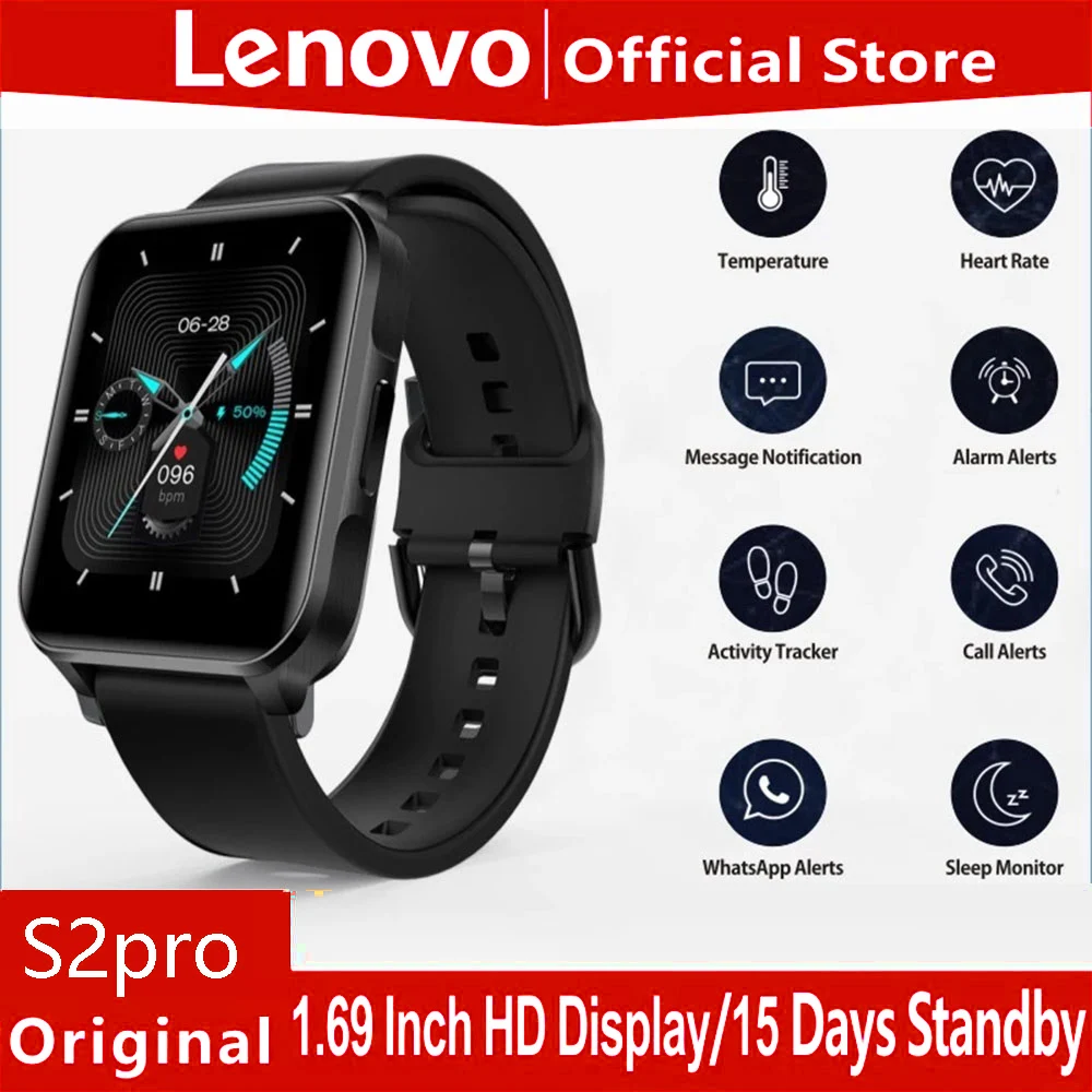Lenovo S2 Pro Smartwatch IP67 Waterproof Wristband HD Screen Fitness Heart Rate Sleep Monitor Global Version Tracker Bracelet
Lenovo S2 Pro Smartwatch IP67 Waterproof Wristband HD Screen Fitness Heart Rate Sleep Monitor Global Version Tracker Bracelet
