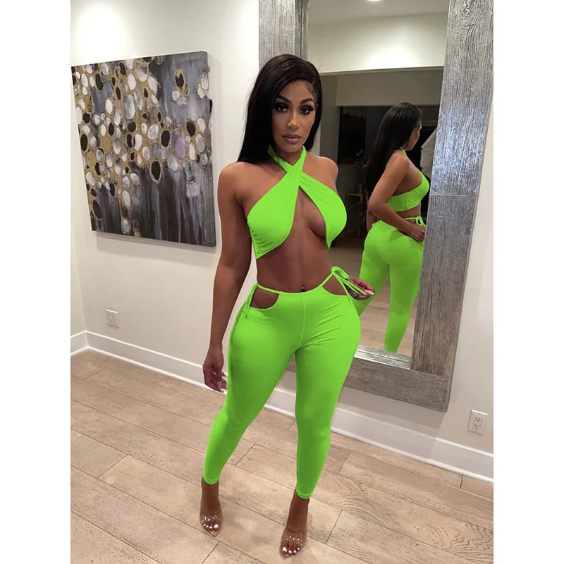 Criss Cross Bandage Matching Set Summer 2021 Club Crop Top And Pants Two Piece Sets For Women Ruched Sexy Hot Outfits
Criss Cross Bandage Matching Set Summer 2021 Club Crop Top And Pants Two Piece Sets For Women Ruched Sexy Hot Outfits