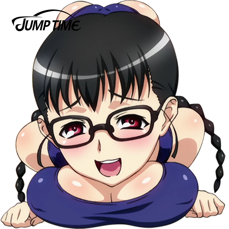 JumpTime 13 см x 12 5 сексуальная девушка Стайлинг автомобиля Seikon no Qwaser аниме JDM окно