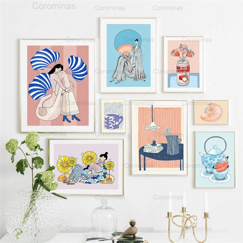 Canvas Art Painting Abstract Girl Flower Cherry Vintage Conch Modular Posters and Prints Nordic Wall Pictures Living Room Decor
Canvas Art Painting Abstract Girl Flower Cherry Vintage Conch Modular Posters and Prints Nordic Wall Pictures Living Room Decor