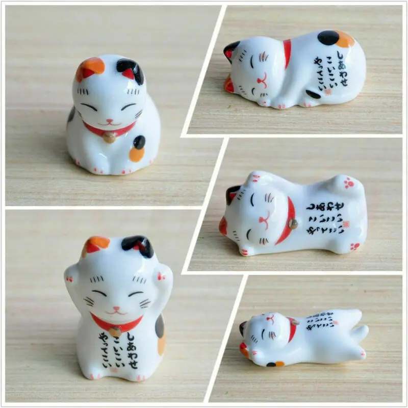 Японские керамические подставки для палочек для еды Lucky Cat, фарфоровые подставки для палочек, Новинка
Японские керамические подставки для палочек для еды Lucky Cat, фарфоровые подставки для палочек, Новинка