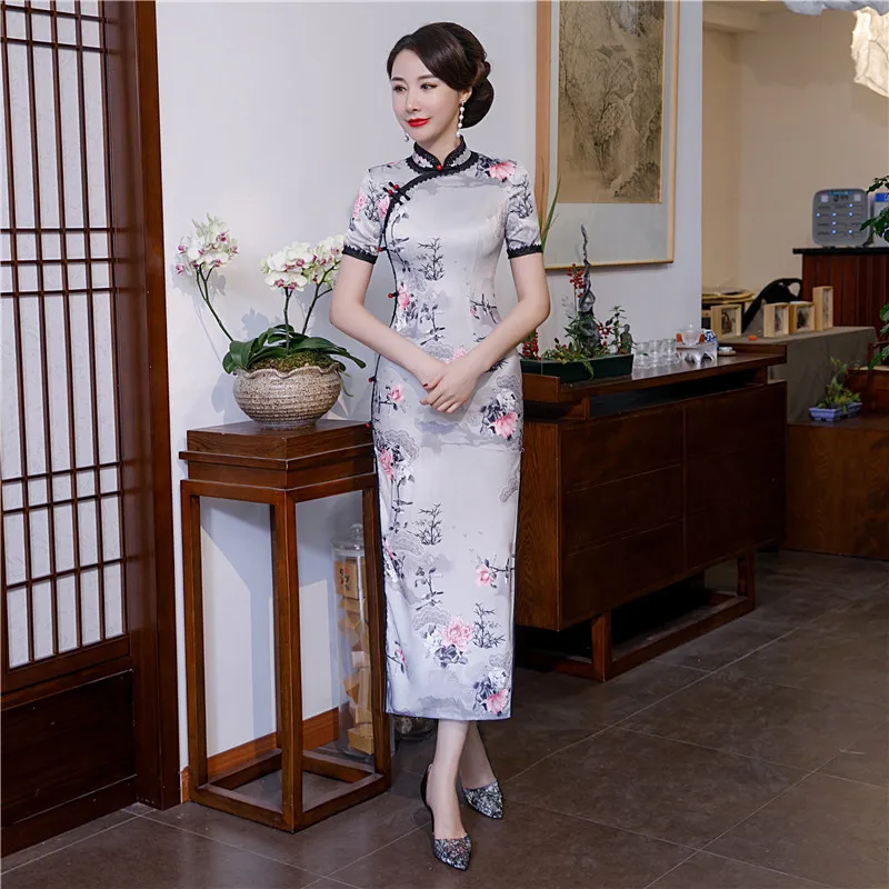 Long Qipao Dresses Women's Evening Banquet Cheongsam Dress Beautiful Long Qipao Chinese Clothing Oversize 4XL
Long Qipao Dresses Women's Evening Banquet Cheongsam Dress Beautiful Long Qipao Chinese Clothing Oversize 4XL