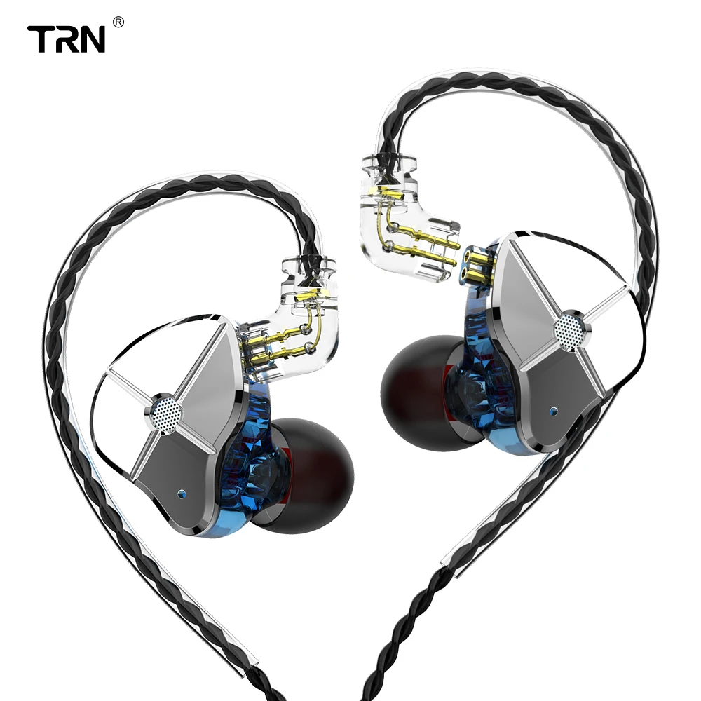 Гибридные наушники-вкладыши TRN ST1 1DD + 1BA Hi-Fi для бега спорта наушники гарнитура с