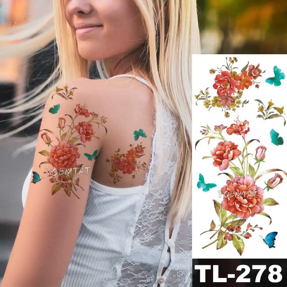 DIY Cute 3D Red Rose Temporary Tattoo Stickers For Women Girls Body Art Daisy Lily Flower Waterproof Fake Tatto Paste Decals
DIY Cute 3D Red Rose Temporary Tattoo Stickers For Women Girls Body Art Daisy Lily Flower Waterproof Fake Tatto Paste Decals