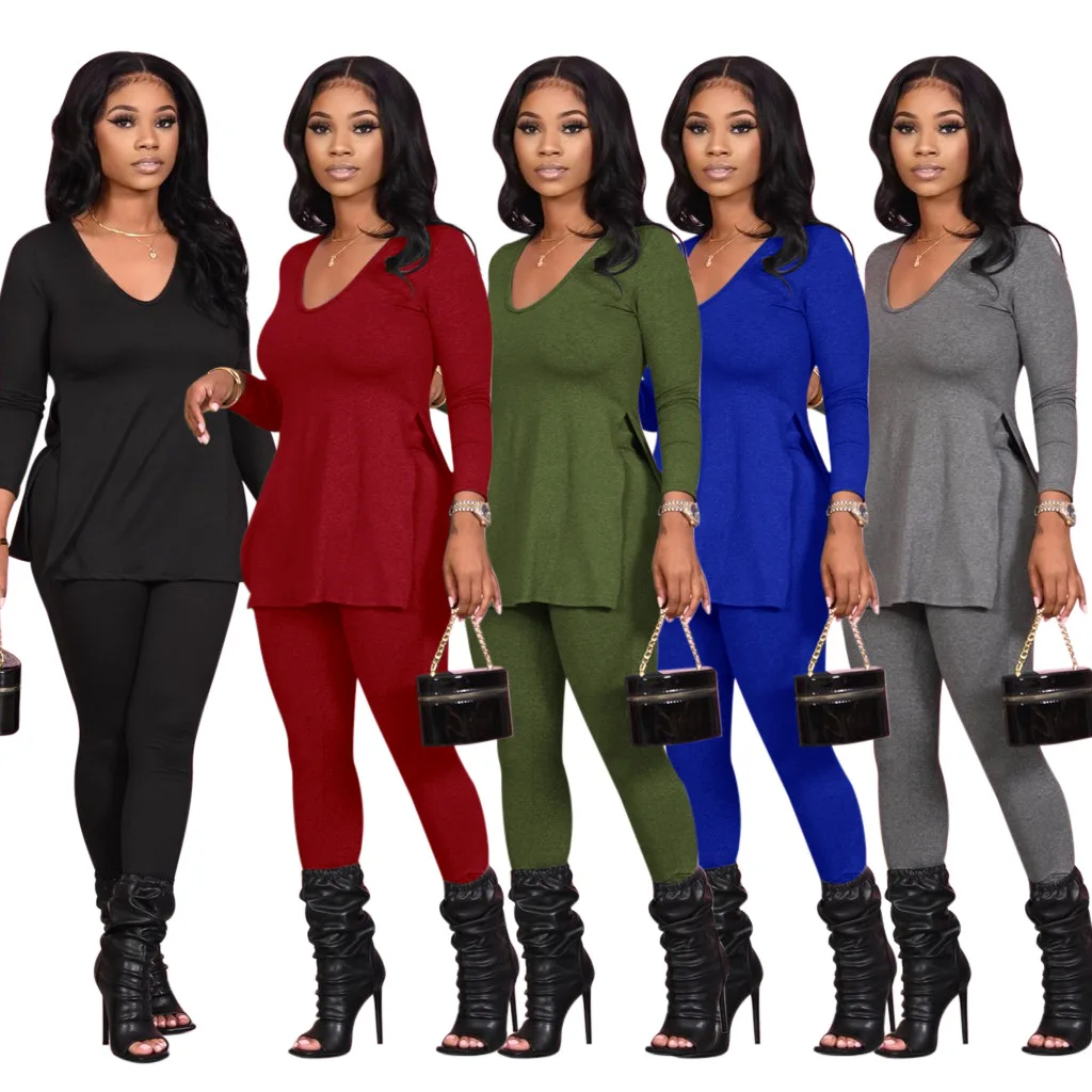 FNOCE autumn women's sets tracksuits fashion casual solid o-neck long sleeve loose tops tight trousers two-piece set sport suits
FNOCE autumn women's sets tracksuits fashion casual solid o-neck long sleeve loose tops tight trousers two-piece set sport suits