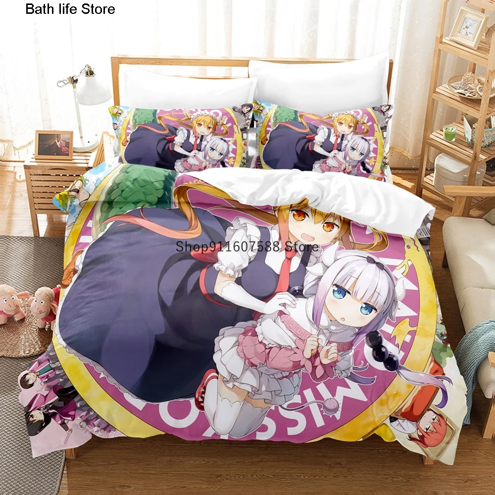Anime Printed Miss Kobayashi's Dragon Maid Bedding Set Cartoon Girls Duvet Cover Set Kids Bedclothes 200x200 Home Textiles
Anime Printed Miss Kobayashi's Dragon Maid Bedding Set Cartoon Girls Duvet Cover Set Kids Bedclothes 200x200 Home Textiles