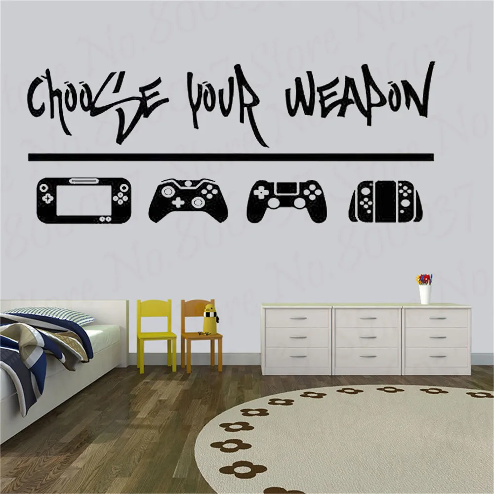Gamer Vinyl Wall Stickers Video Game Play Room Joystick E Sports Wall Decals Decor WL868
Gamer Vinyl Wall Stickers Video Game Play Room Joystick E Sports Wall Decals Decor WL868