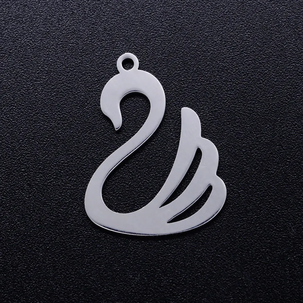 5pcs 316L Stainless Steel High Polished Gold Steel Tone 23x17mm Hollow Out Lovely Swan Charm for DIY Necklace Jewelry Crafts
5pcs 316L Stainless Steel High Polished Gold Steel Tone 23x17mm Hollow Out Lovely Swan Charm for DIY Necklace Jewelry Crafts