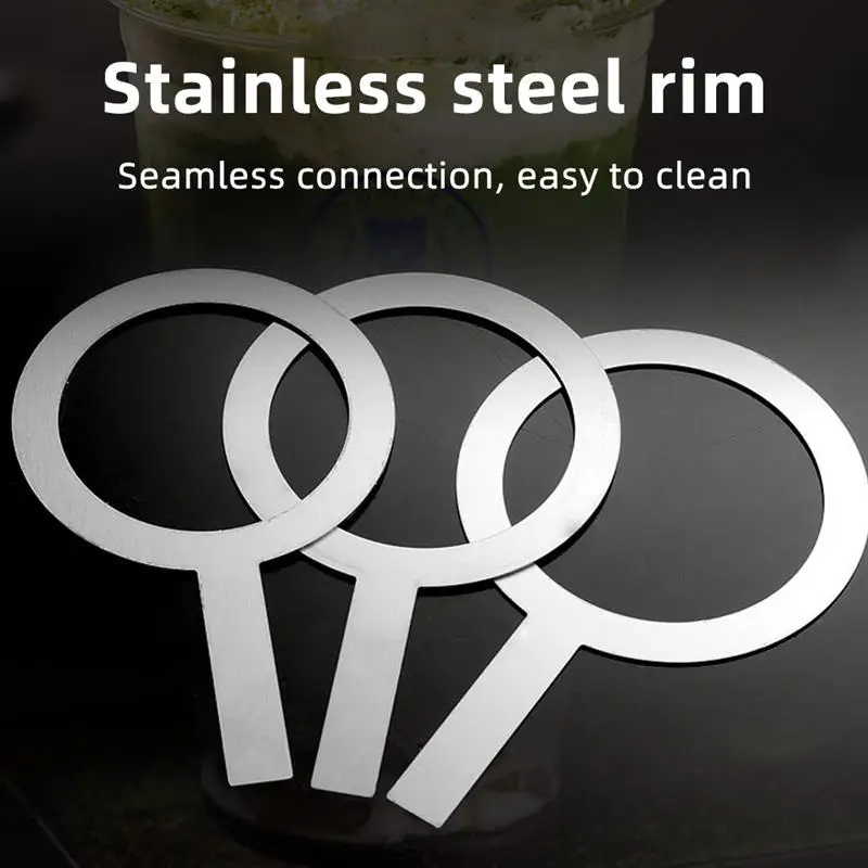 1PC Non-Magnetic Stainless Steel Grilled Milk Ring Grilled Milk Tea Ring Baked Milk Cup Rim Protective Cover With Handle
1PC Non-Magnetic Stainless Steel Grilled Milk Ring Grilled Milk Tea Ring Baked Milk Cup Rim Protective Cover With Handle