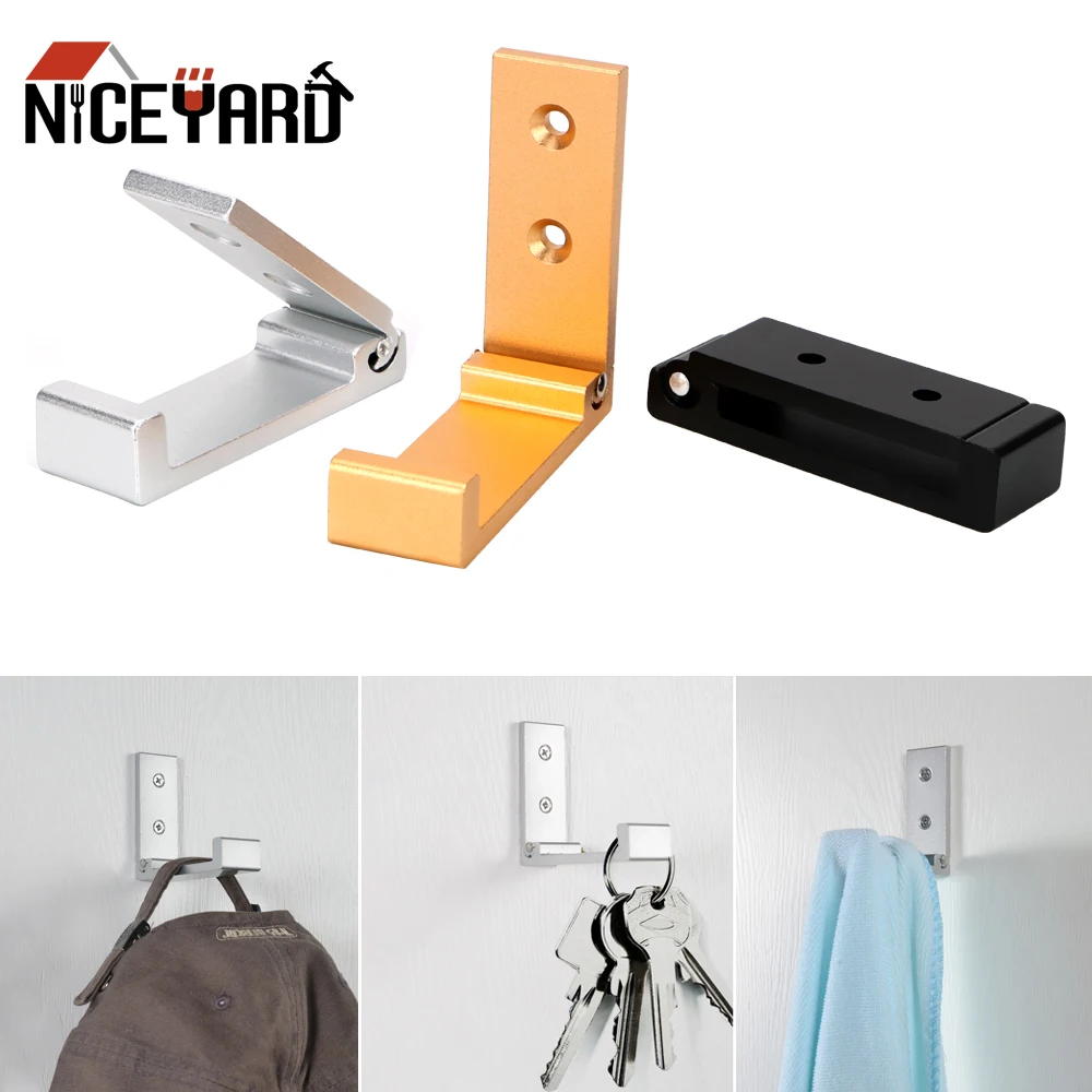 NICEYARD Aluminum Alloy Folding Hooks Rustproof Wall Door Clothes Hangers Towel Hooks Creative Clothes Towel Coat Rack Hanger
NICEYARD Aluminum Alloy Folding Hooks Rustproof Wall Door Clothes Hangers Towel Hooks Creative Clothes Towel Coat Rack Hanger