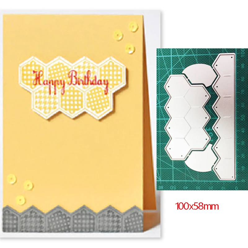 Craft dies metal cutting dies cut die honeycomb frame decoration Scrapbooking dies paper knife mould blade punch stencils dies 
Craft dies metal cutting dies cut die honeycomb frame decoration Scrapbooking dies paper knife mould blade punch stencils dies