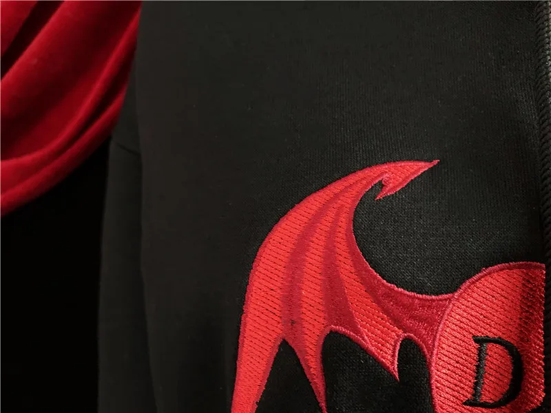 Harajuku Dark Devil Embroidery Hoodies Women Gothic Punk Fashion Loose Long Sleeve Black Plus Velvet Sweatshirt Hooded Female
Harajuku Dark Devil Embroidery Hoodies Women Gothic Punk Fashion Loose Long Sleeve Black Plus Velvet Sweatshirt Hooded Female