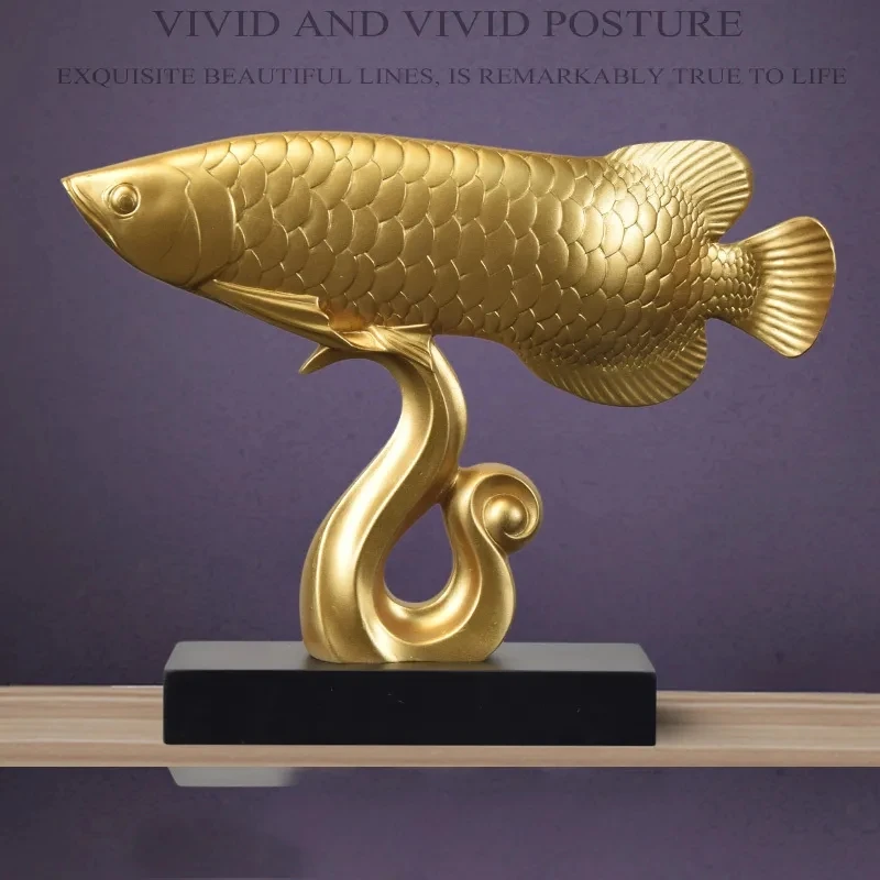 European Wedding Decor Crafts Ceramic Creative Room Decoration Handicraft Gold Arowana Porcelain Figurines Decorations
European Wedding Decor Crafts Ceramic Creative Room Decoration Handicraft Gold Arowana Porcelain Figurines Decorations