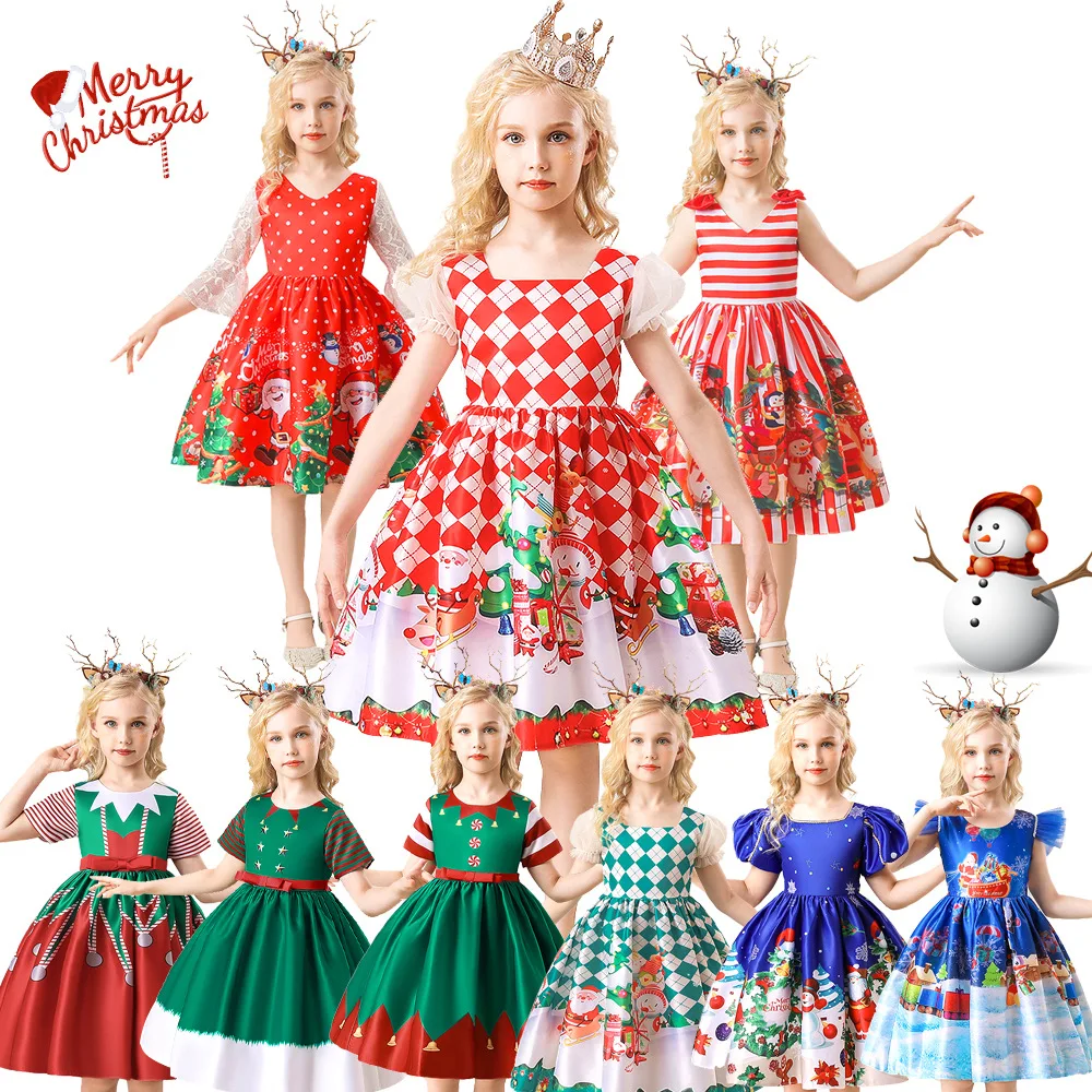 High Quality Christmas Dress Baby Girls Costumes Cartoon Pattern Christmas Tree Santa Claus Party Gown Formal Dress
High Quality Christmas Dress Baby Girls Costumes Cartoon Pattern Christmas Tree Santa Claus Party Gown Formal Dress