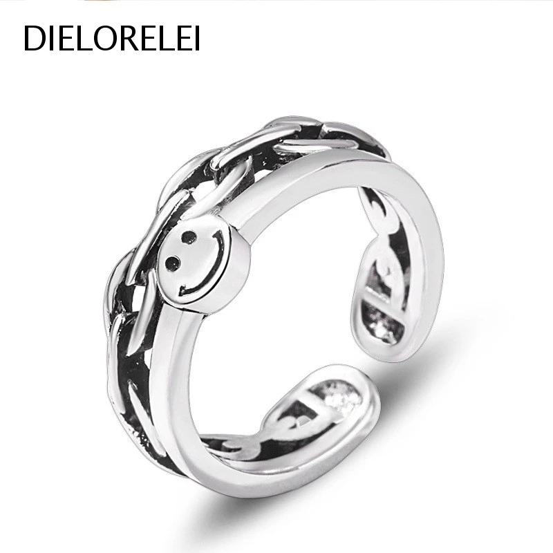 DIELORELEI 925 Sterling Silver Prevent Allergy Girls Jewelry Minimalist Simple Open Ring Women Adjustable Ring
DIELORELEI 925 Sterling Silver Prevent Allergy Girls Jewelry Minimalist Simple Open Ring Women Adjustable Ring