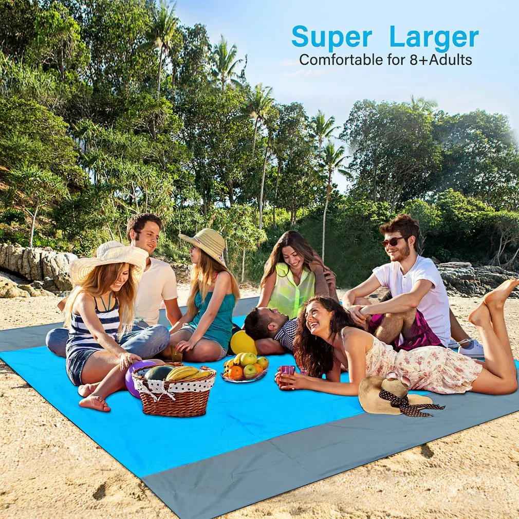 Large Beach Towels Mat Anti Sand-free Beach Anti Sand Beach Blanket Oversized Pocket Picnic 4 Anchor Wind Prevent Sand Proof
Large Beach Towels Mat Anti Sand-free Beach Anti Sand Beach Blanket Oversized Pocket Picnic 4 Anchor Wind Prevent Sand Proof