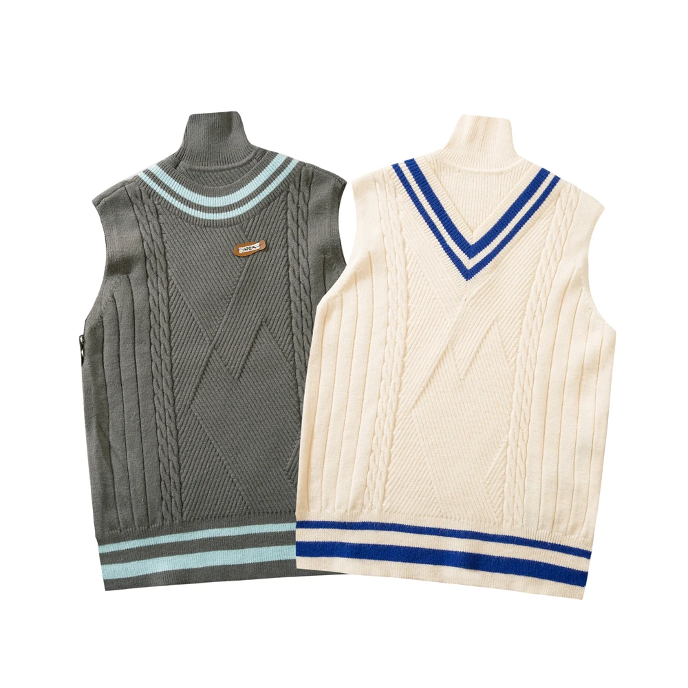 Ader Error Stripe V-neck V Knit Sweater Vest Men Women Turtleneck Stitching Fake Two-piece Adererror Wool Sweater Vest Top
Ader Error Stripe V-neck V Knit Sweater Vest Men Women Turtleneck Stitching Fake Two-piece Adererror Wool Sweater Vest Top