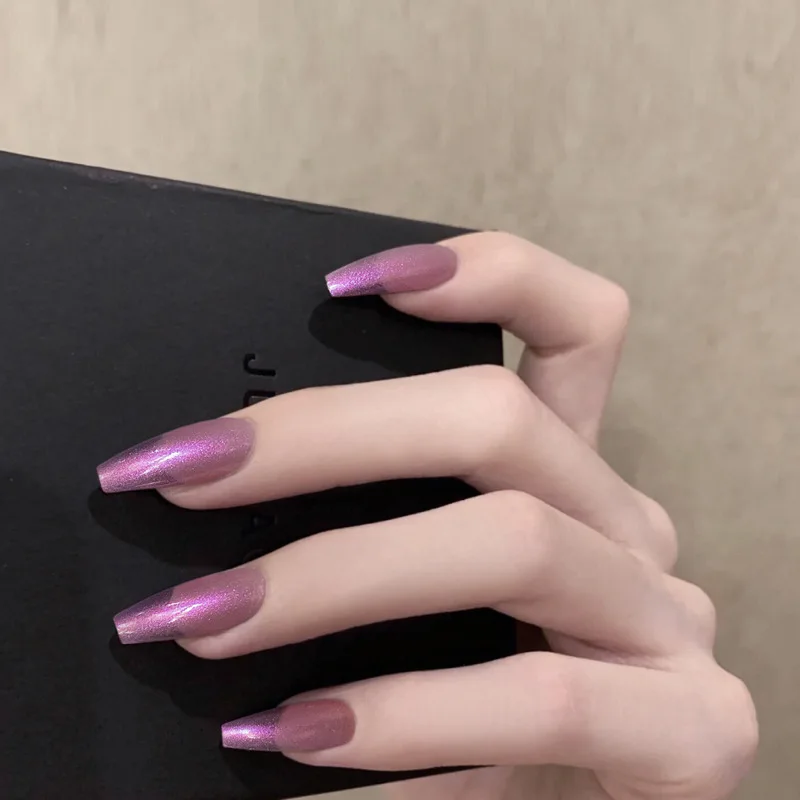 24PCS Purple Long False Nail Patch Glitter Finished Manicure Press On Nail Art Patch Wearing Nail
24PCS Purple Long False Nail Patch Glitter Finished Manicure Press On Nail Art Patch Wearing Nail