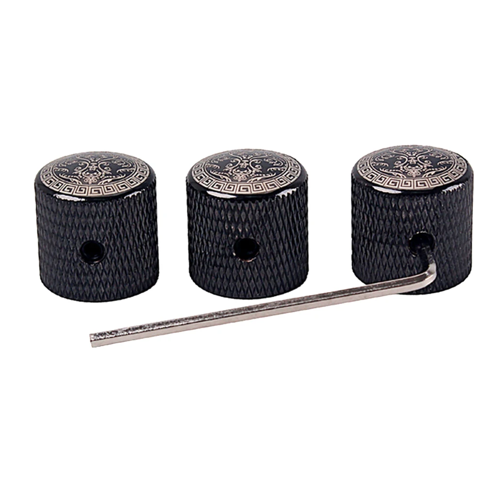 3 Pcs Guitar Dome Knobs Knobs for Electric Guitar Bass Potentiometer for 6mm
3 Pcs Guitar Dome Knobs Knobs for Electric Guitar Bass Potentiometer for 6mm