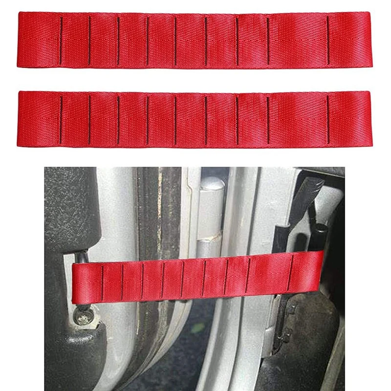 Heavy Duty Strong Adjustable Door Limiting Check Strap for Jeep Wrangler TJ JK JL Load 1000 Lb (2PCS-Red)
Heavy Duty Strong Adjustable Door Limiting Check Strap for Jeep Wrangler TJ JK JL Load 1000 Lb (2PCS-Red)