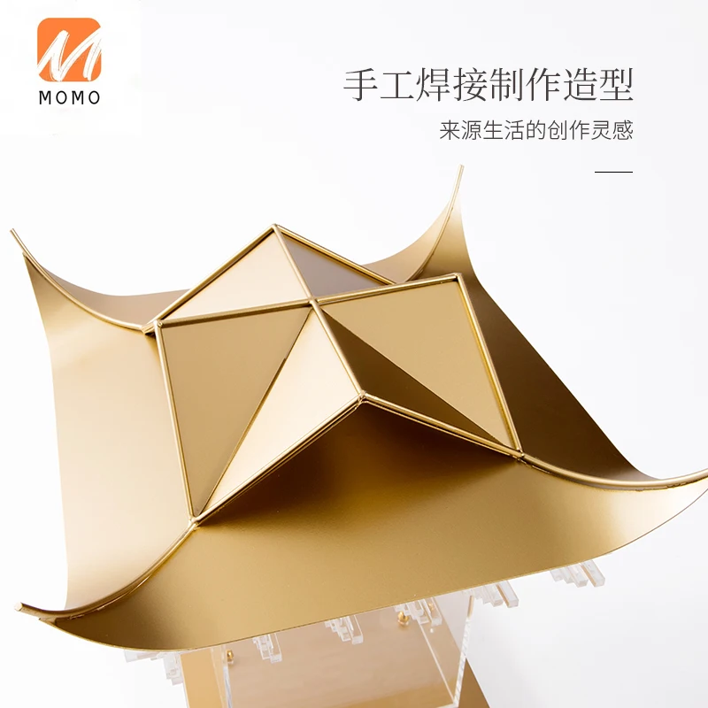 Rzone New Chinese Style Acrylic Decoration Model Room Living Room Entrance Antique Shelf Home Pagoda Craft Decoration TZ 
Rzone New Chinese Style Acrylic Decoration Model Room Living Room Entrance Antique Shelf Home Pagoda Craft Decoration TZ