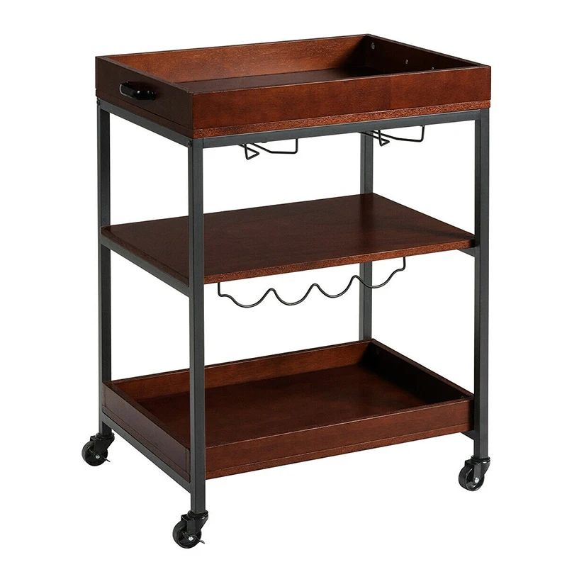 3 Tier Multifunctional Trolley Cart Durable Iron Frame Kitchen Restaurants Flexible Swivel Casters Island Serving Bar Cart
3 Tier Multifunctional Trolley Cart Durable Iron Frame Kitchen Restaurants Flexible Swivel Casters Island Serving Bar Cart