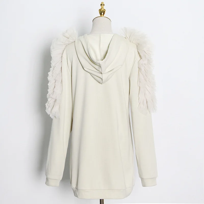 Spring 2021 Mesh Patchwork Hoodie New Fashion Leisure Loose Long Street Casual Sleeve Pullover Design Sweater
Spring 2021 Mesh Patchwork Hoodie New Fashion Leisure Loose Long Street Casual Sleeve Pullover Design Sweater