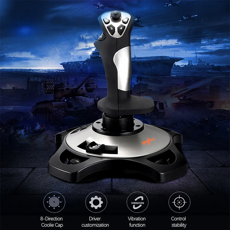 PXN-2113 геймпад для симуляторов, джойстик для ПК/настольного симулятора самолета, Вибрационный игровой контроллер, аксессуары
PXN-2113 геймпад для симуляторов, джойстик для ПК/настольного симулятора самолета, Вибрационный игровой контроллер, аксессуары