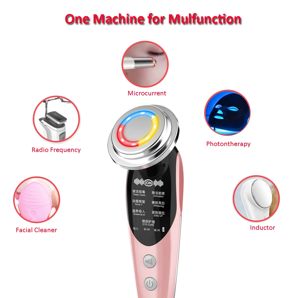 Facial Massager Mesotherapy Electroporation RF EMS Face Lifting Machine Tightening Anti Aging LED Skin Care Tools Beauty Device
Facial Massager Mesotherapy Electroporation RF EMS Face Lifting Machine Tightening Anti Aging LED Skin Care Tools Beauty Device