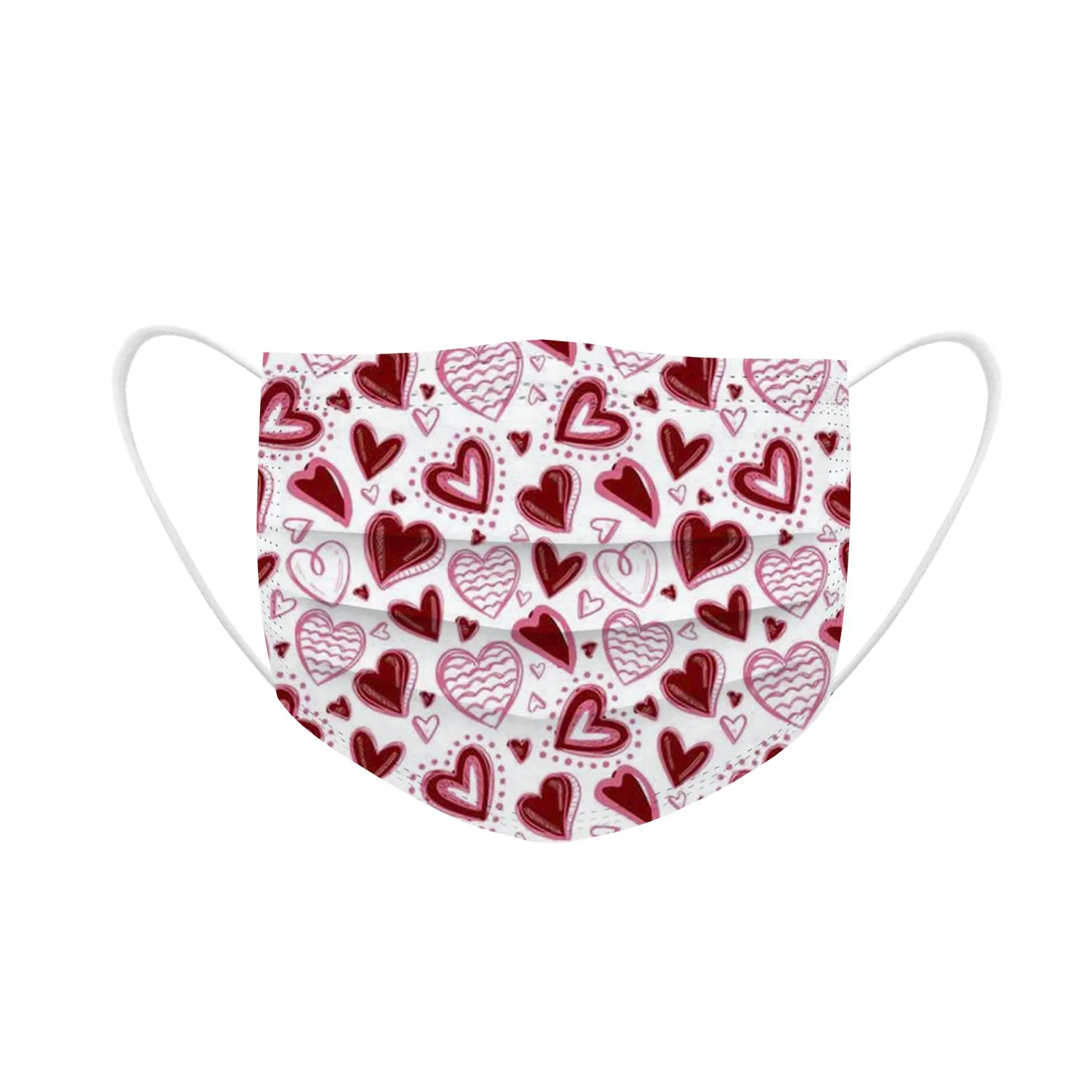 50PCS Face Protective Mask Adult's Mask Love Happy Valentine's Day Disposable Face Mask 3Ply Ear Loop
50PCS Face Protective Mask Adult's Mask Love Happy Valentine's Day Disposable Face Mask 3Ply Ear Loop