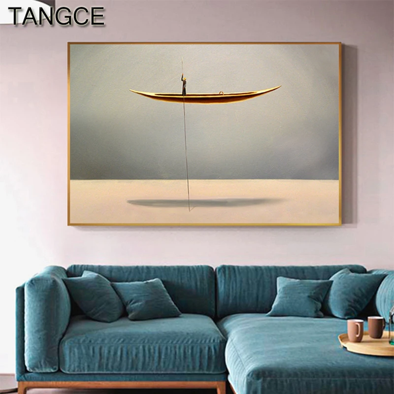 Abstract Lonely Boat Canvas Painting Nordic Rower Posters and Prints Nostalgic Wall Art for Living Room Bedroom Japanese Style
Abstract Lonely Boat Canvas Painting Nordic Rower Posters and Prints Nostalgic Wall Art for Living Room Bedroom Japanese Style