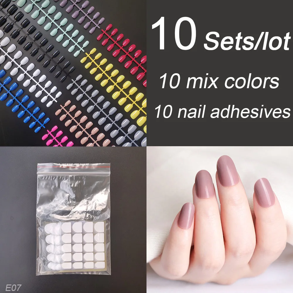 Stick On Round Shape False Nail Tips 10 Sets Mixed Colors With Nail Adhesive Fake Nail Press On Nail Tips DIY 10 Sizes
Stick On Round Shape False Nail Tips 10 Sets Mixed Colors With Nail Adhesive Fake Nail Press On Nail Tips DIY 10 Sizes