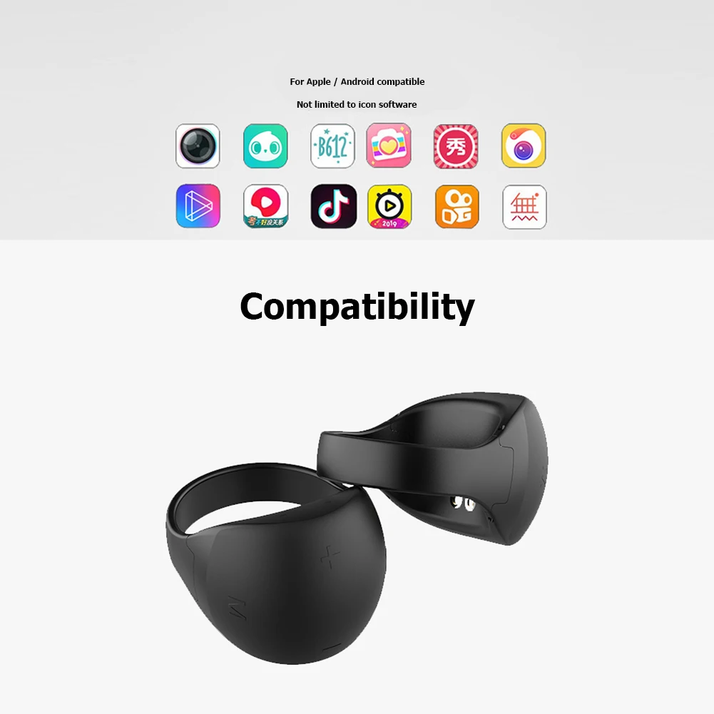 R51 Wearable Finger Ring 5.0 Remote Control Smart Wireless Remote Controller for Macbook/iOS/Android Mobile Phone
R51 Wearable Finger Ring 5.0 Remote Control Smart Wireless Remote Controller for Macbook/iOS/Android Mobile Phone