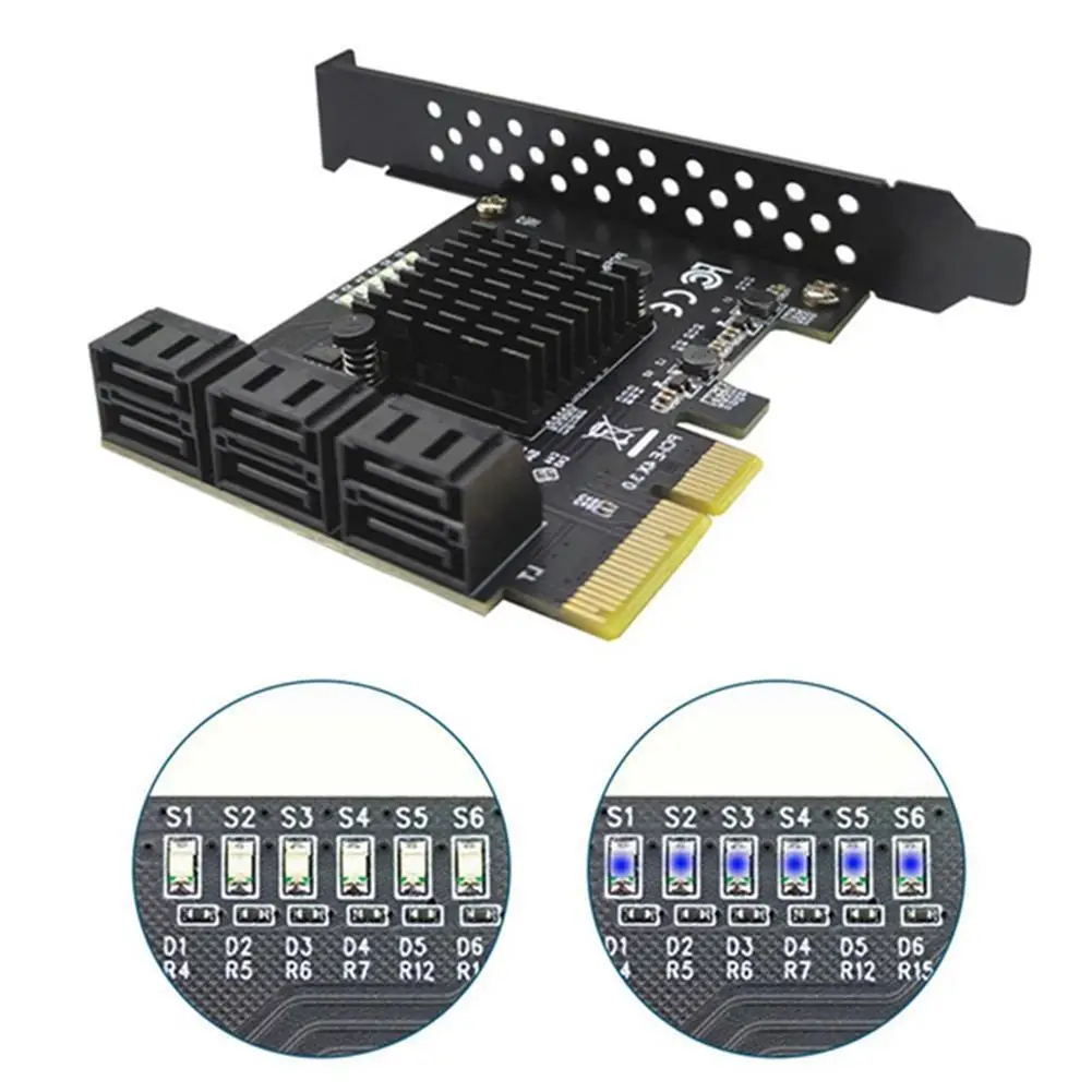 Карта PCIe SATA, 6/10 портов, 6 Гбит/с, SATA 3,0, PCIe карта, поддержка порта 10 SATA 3,0 устройства, стандартный конвертер для настольного ПК
Карта PCIe SATA, 6/10 портов, 6 Гбит/с, SATA 3,0, PCIe карта, поддержка порта 10 SATA 3,0 устройства, стандартный конвертер для настольного ПК