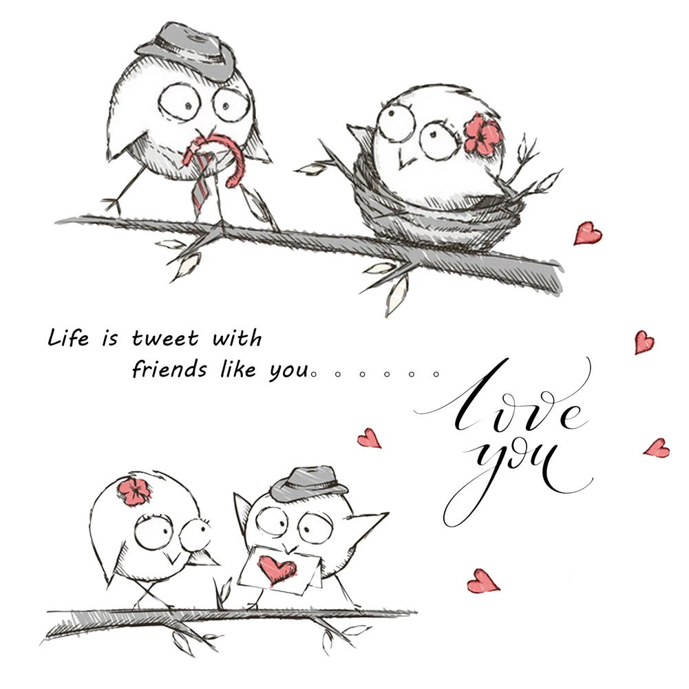 Birds In Love Clear Silicone Stamps Scrapbooking Crafts Decorate Photo Album Embossing Cards Making Clear Stamps New
Birds In Love Clear Silicone Stamps Scrapbooking Crafts Decorate Photo Album Embossing Cards Making Clear Stamps New