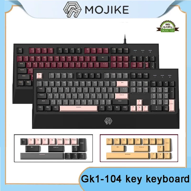 MOJIKE GK1 игровая механическая клавиатура Akko оригинальная PBT двухцветная клавиатура Akko оригинальный механический переключатель Проводная бес...
MOJIKE GK1 игровая механическая клавиатура Akko оригинальная PBT двухцветная клавиатура Akko оригинальный механический переключатель Проводная бес...