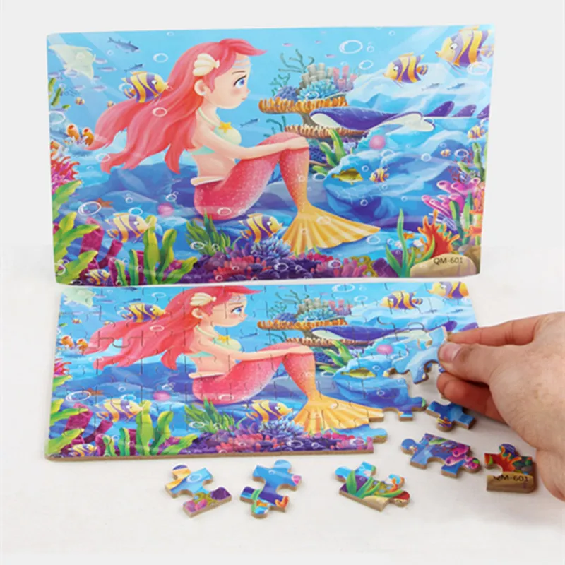 60 Slice Puzzles Toys Kids Cartoon 3D Puzzle Wooden Animals Jigsaw Puzzles Early Educational Toy For Children Gift
60 Slice Puzzles Toys Kids Cartoon 3D Puzzle Wooden Animals Jigsaw Puzzles Early Educational Toy For Children Gift