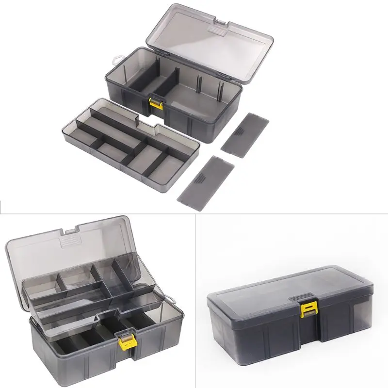 Fishing Gear Tackle Box--Multi-division Dual Layer Tool-Multifunctional Organize Fishing Lure- Storage Box
Fishing Gear Tackle Box--Multi-division Dual Layer Tool-Multifunctional Organize Fishing Lure- Storage Box