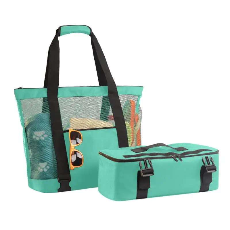Mesh Beach Tote Bag With Detachable Beach Cooler - MAX Capacity 34L 150lbs Ultra Durable For Family Seaside Trip Storage Bag
Mesh Beach Tote Bag With Detachable Beach Cooler - MAX Capacity 34L 150lbs Ultra Durable For Family Seaside Trip Storage Bag