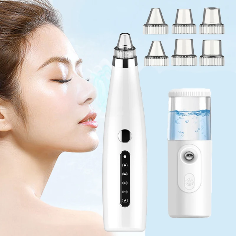 Facial Blackhead Remover Face Deep Cleaner Remove Pore Acne Pimple Black Head Vacuum Suction With Water Humidifier Skin Care
Facial Blackhead Remover Face Deep Cleaner Remove Pore Acne Pimple Black Head Vacuum Suction With Water Humidifier Skin Care