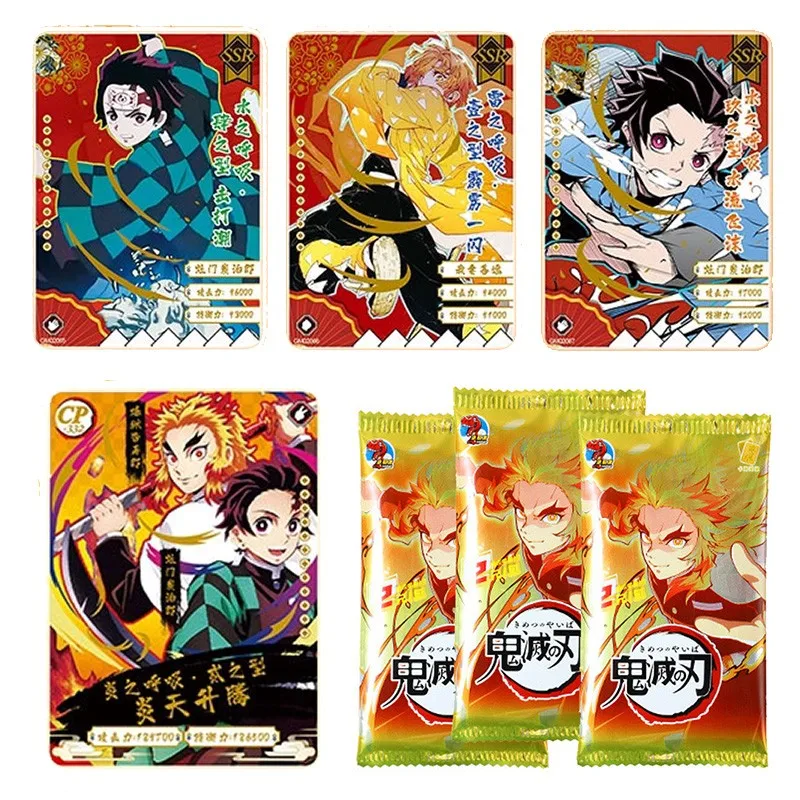 

1/2/3Pack Demon Slayer Kamado Tanjirou Nezuko Zenitsu Card UR SP SR Game Cards Table Toys Christmas Trading Children Toy Gifts