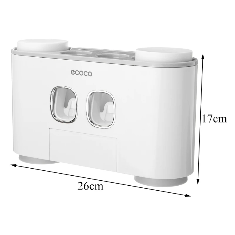 Wall Mounted Rack Stick Firmly Family Bathroom Wall Accessories PlasticToothbrush Holder Automatic Toothpaste Dispenser
Wall Mounted Rack Stick Firmly Family Bathroom Wall Accessories PlasticToothbrush Holder Automatic Toothpaste Dispenser