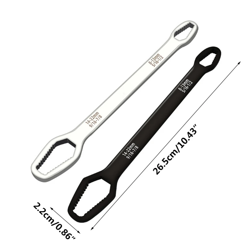 Double End Wrenches Universal Spanner 14-22mm 8-13mm Wrench Key Screw Nuts Repair Quick Release Wide Used Professional
Double End Wrenches Universal Spanner 14-22mm 8-13mm Wrench Key Screw Nuts Repair Quick Release Wide Used Professional