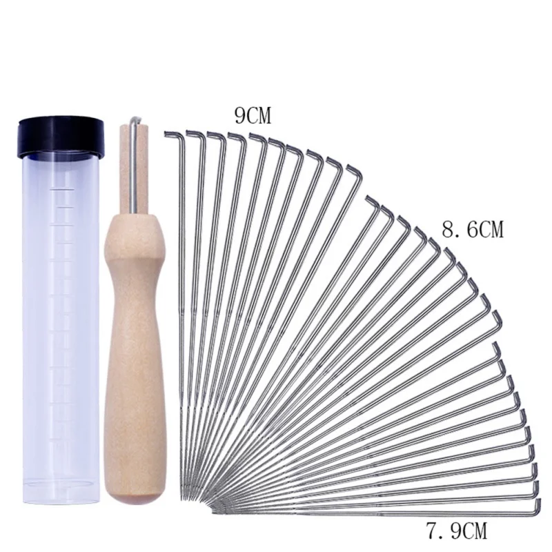 30pcs DIY Craft Felt Tools with Wood Handle with Bottle Felt Needle Kit Set Felting Needles Wool Felt Pocked Needles Set
30pcs DIY Craft Felt Tools with Wood Handle with Bottle Felt Needle Kit Set Felting Needles Wool Felt Pocked Needles Set