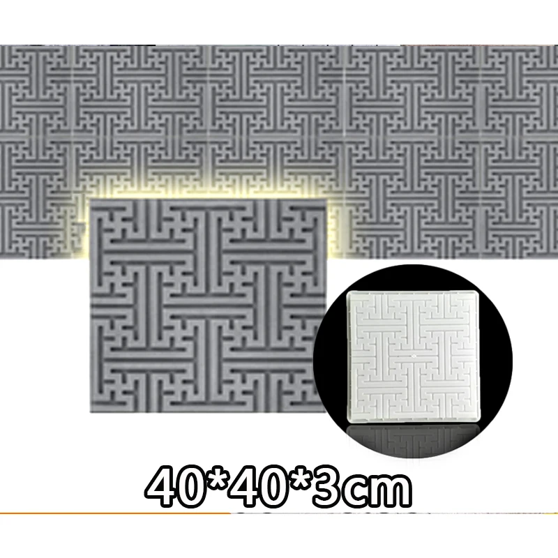 40x40x3cm Cement Antique Brick Mold Square Garden wall Making Brick 3D Mould Carving Anti-Slip Concrete Plastic Paving Molds
40x40x3cm Cement Antique Brick Mold Square Garden wall Making Brick 3D Mould Carving Anti-Slip Concrete Plastic Paving Molds