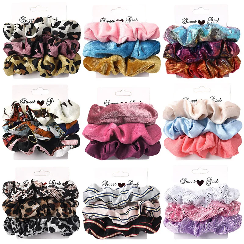 2/3Pcs/Set Scrunchies Hairbands Hair Ties for Women Hair accessories Satin Velvet Scrunchie Pack Ponytail Holders Girls Headband
2/3Pcs/Set Scrunchies Hairbands Hair Ties for Women Hair accessories Satin Velvet Scrunchie Pack Ponytail Holders Girls Headband