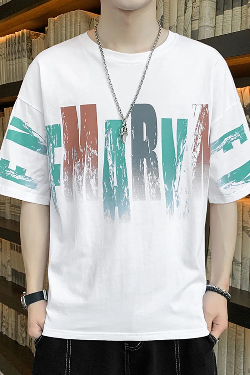 Pure Cotton Short-sleeved T-shirt Men's Summer Trend Ins Ice Silk Loose Tide Brand Compassionate Printing Round Neck Half-sleeve
Pure Cotton Short-sleeved T-shirt Men's Summer Trend Ins Ice Silk Loose Tide Brand Compassionate Printing Round Neck Half-sleeve