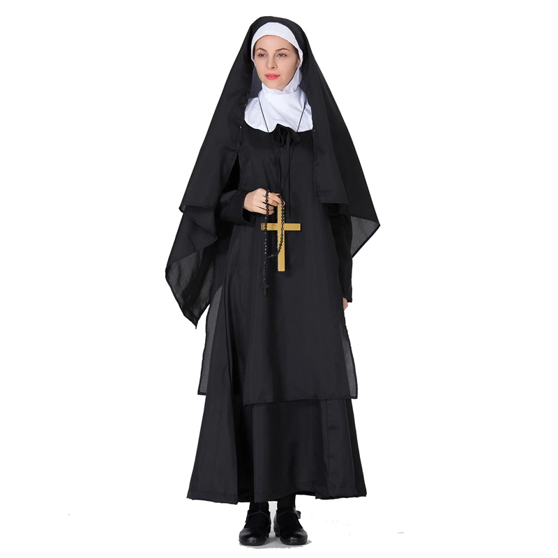 Halloween Cosplay Performance Clothing Nun Clothes Priest's Clothing Stage Suit Costumes Adult COS Apparel Christmas Party Gift
Halloween Cosplay Performance Clothing Nun Clothes Priest's Clothing Stage Suit Costumes Adult COS Apparel Christmas Party Gift