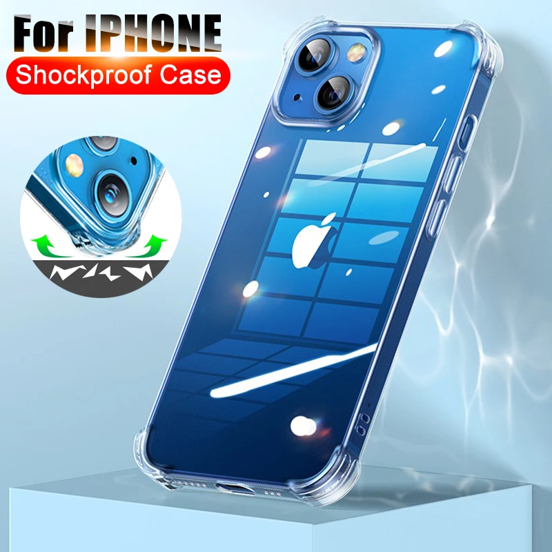 Clear Protective Case For iPhone 13 Pro Max 12 mini 11 Pro Luxury Shockproof Back Cover X XR XS Max 7 8 6 6s Plus 5 5s SE 2020 
Clear Protective Case For iPhone 13 Pro Max 12 mini 11 Pro Luxury Shockproof Back Cover X XR XS Max 7 8 6 6s Plus 5 5s SE 2020